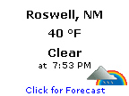 Click for Roswell, New Mexico Forecast