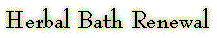 Herbal Bath Renewal